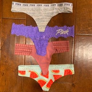 NWOT PINK Victoria Secret Thong Underwear